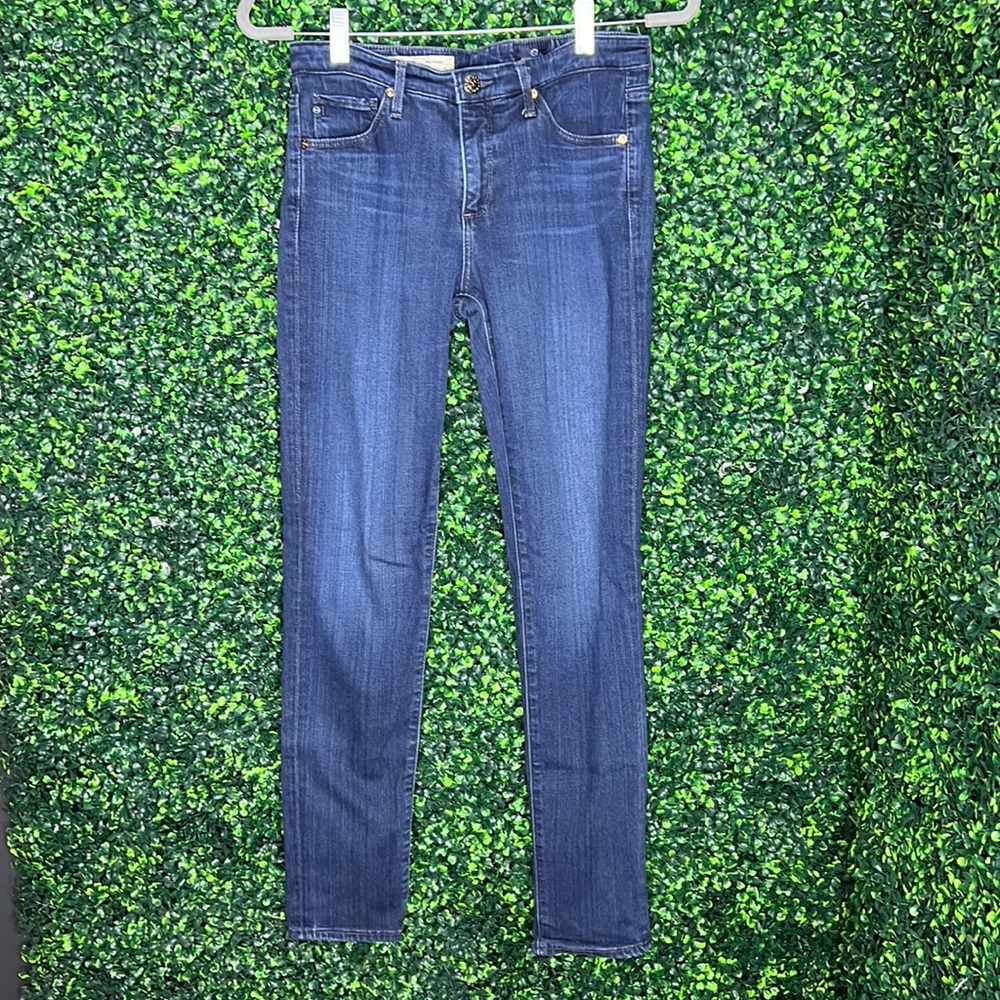 AG The Prima Mid Rise Cigarette Jeans size 27 R dark wash